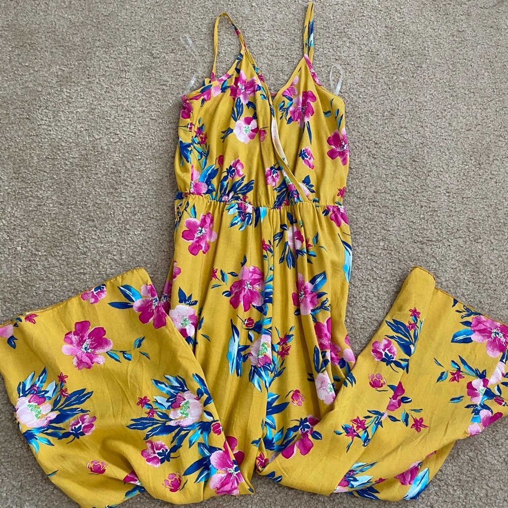 Tropical Print Jumpsuit